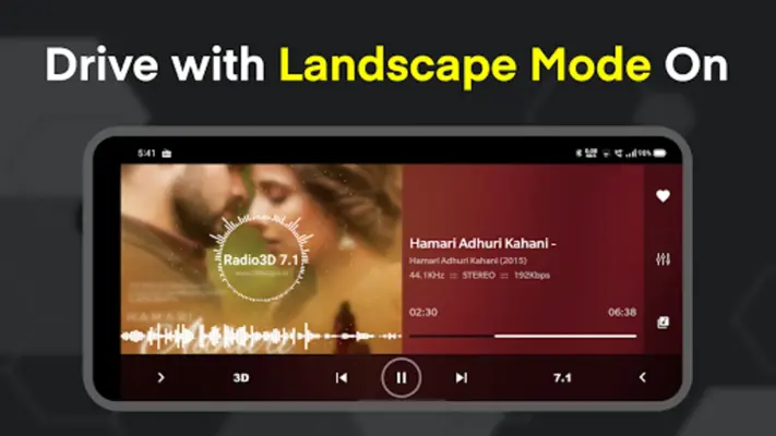 3D 7.1 RadioPlayer + Recording android App screenshot 1