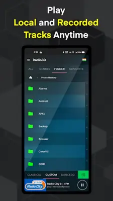 3D 7.1 RadioPlayer + Recording android App screenshot 4